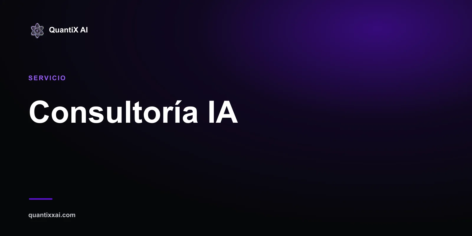 Consultoría IA — QuantiX AI